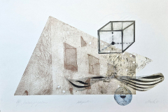 Kaimiņpagalms. Intaglio, 420x297, 2025.